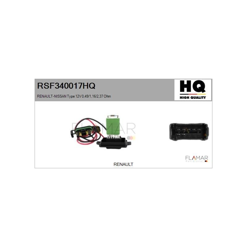 FLAMAR RSF340017HQ Resitencia, ventilador habitáculo - 1
