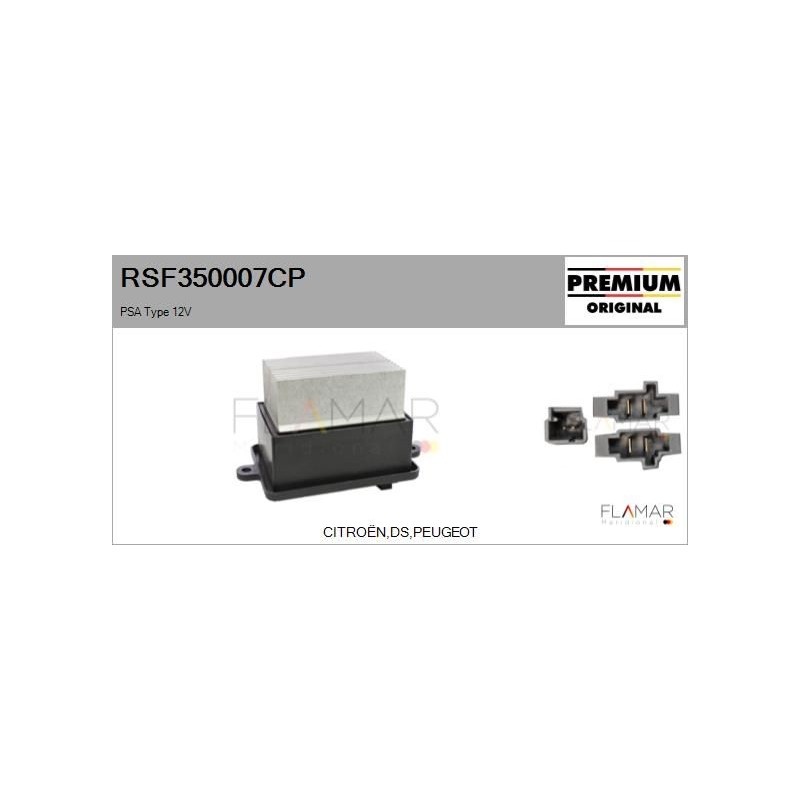 FLAMAR RSF350007CP Resitencia, ventilador habitáculo - 1