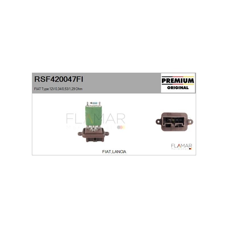 FLAMAR RSF420047FI Resitencia, ventilador habitáculo - 1