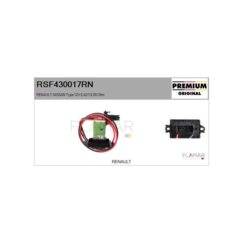 FLAMAR RSF430017RN Resitencia, ventilador habitáculo - 1