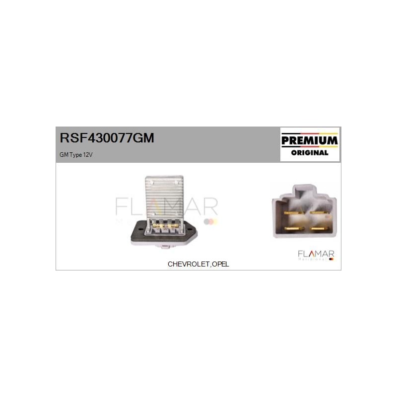 FLAMAR RSF430077GM Resitencia, ventilador habitáculo - 1