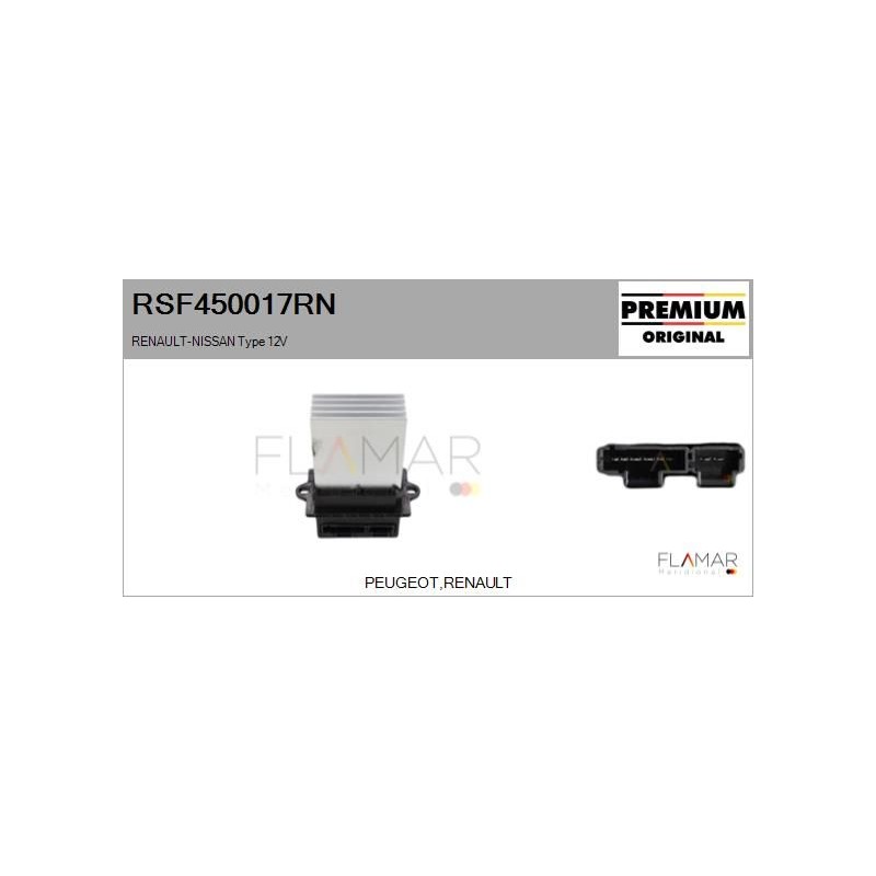 FLAMAR RSF450017RN Resitencia, ventilador habitáculo - 1