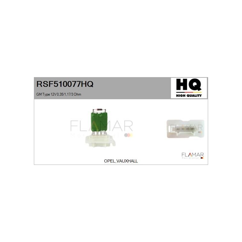 FLAMAR RSF510077HQ Resitencia, ventilador habitáculo - 1