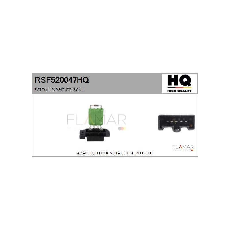 FLAMAR RSF520047HQ Resitencia, ventilador habitáculo - 1