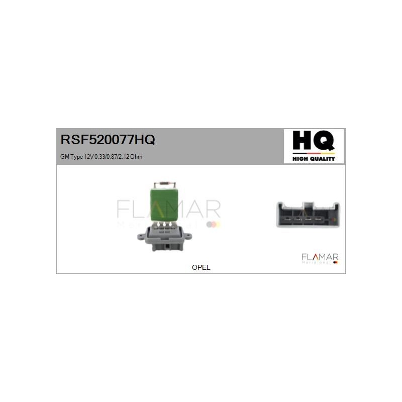 FLAMAR RSF520077HQ Resitencia, ventilador habitáculo - 1