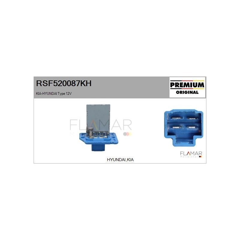 FLAMAR RSF520087KH Resitencia, ventilador habitáculo - 1