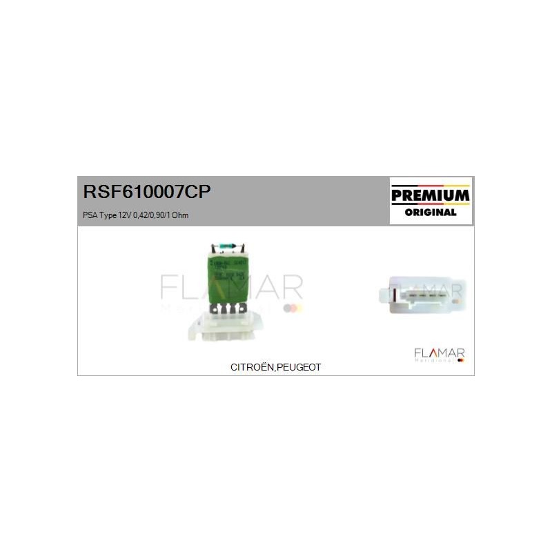 FLAMAR RSF610007CP Resitencia, ventilador habitáculo - 1