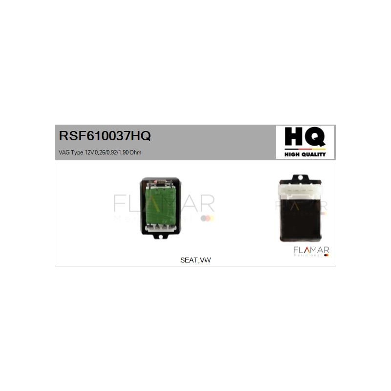 FLAMAR RSF610037HQ Resitencia, ventilador habitáculo - 1