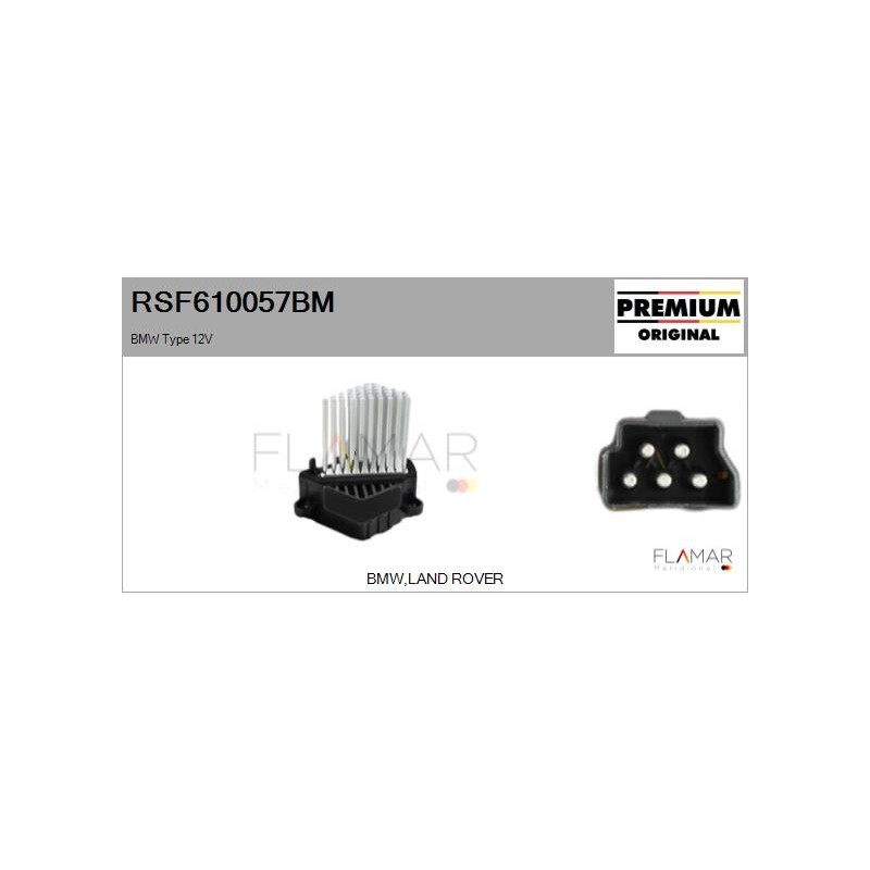 FLAMAR RSF610057BM Resitencia, ventilador habitáculo - 1