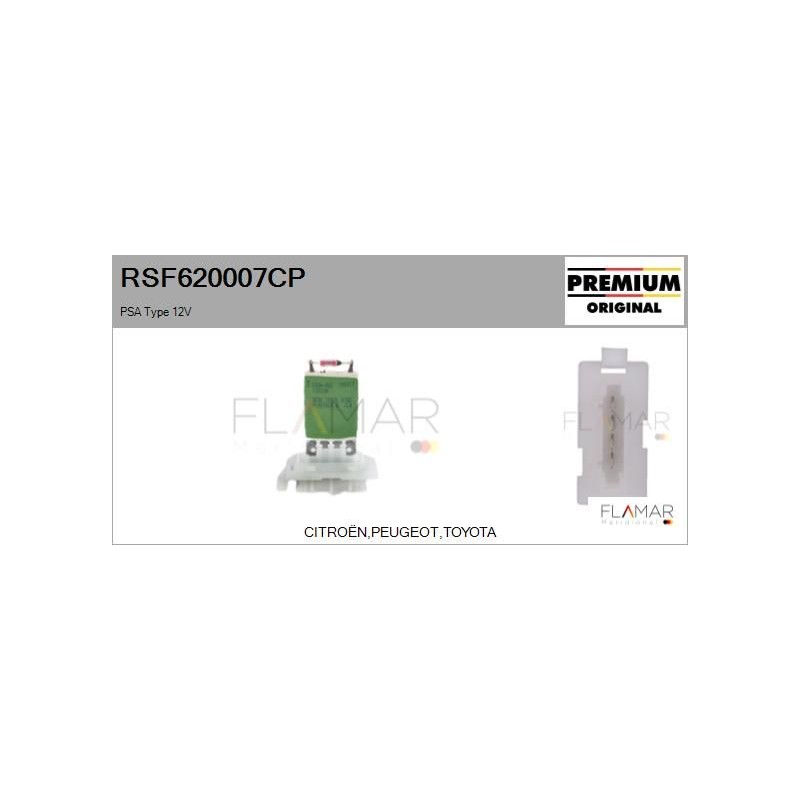 FLAMAR RSF620007CP Resitencia, ventilador habitáculo - 1