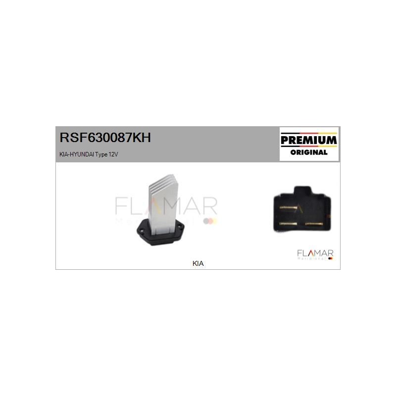 FLAMAR RSF630087KH Resitencia, ventilador habitáculo - 1