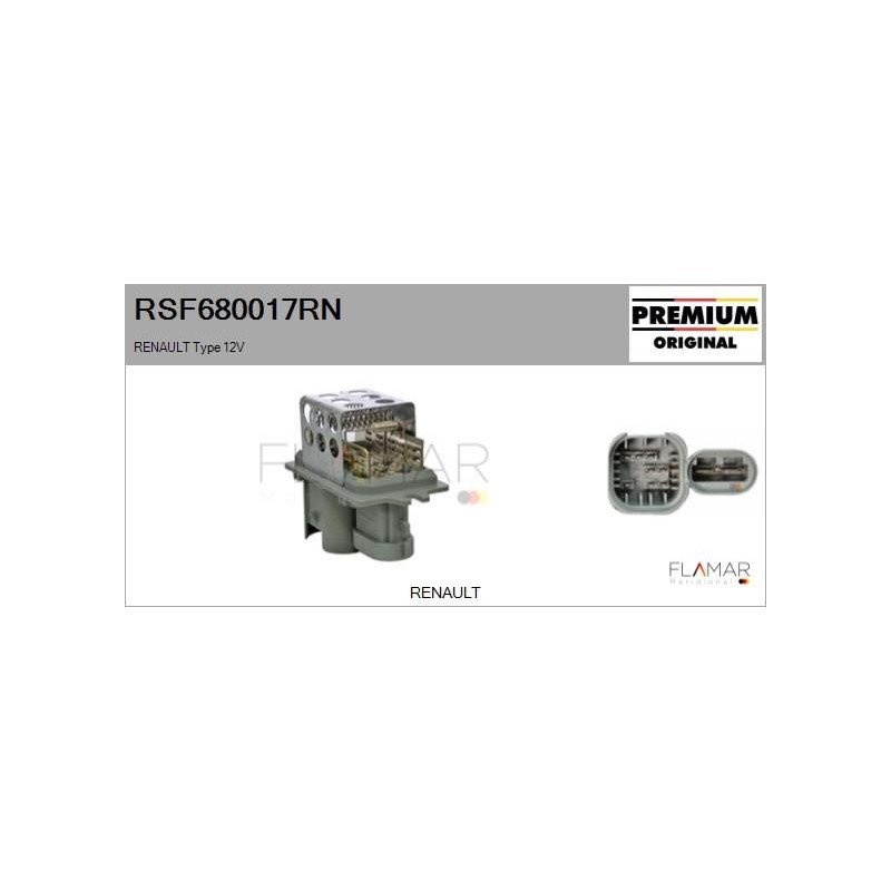 FLAMAR RSF680017RN Resitencia, ventilador habitáculo - 1