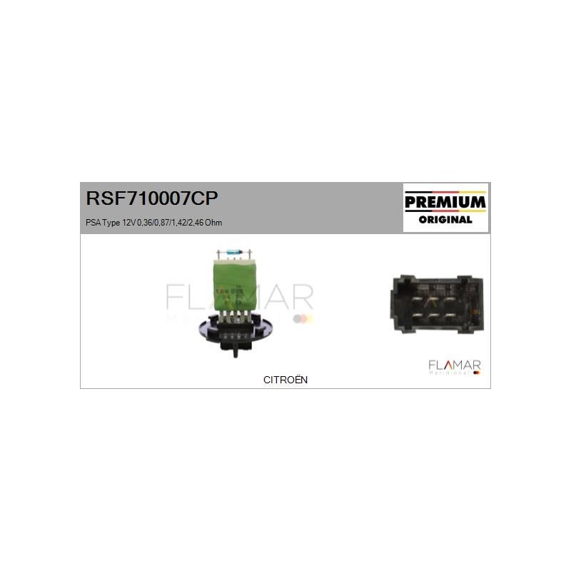 FLAMAR RSF710007CP Resitencia, ventilador habitáculo - 1