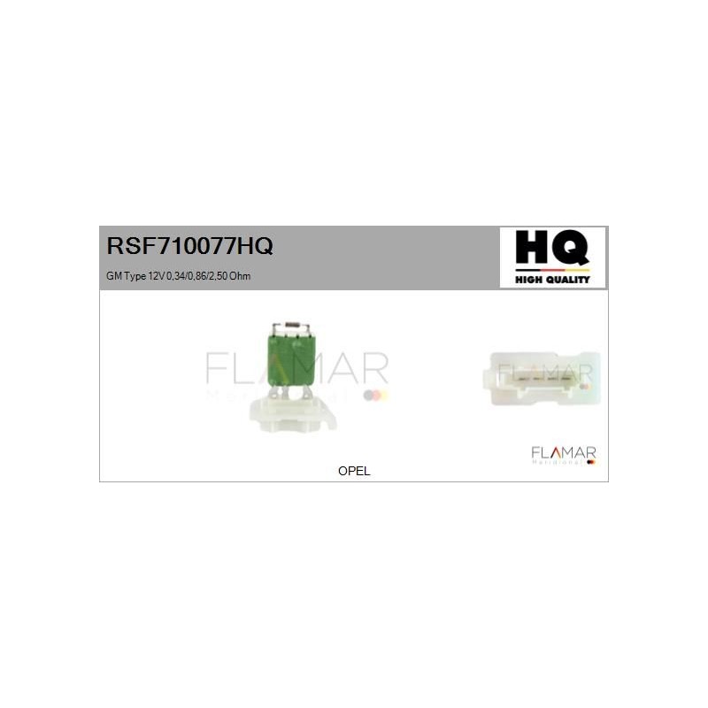 FLAMAR RSF710077HQ Resitencia, ventilador habitáculo - 1