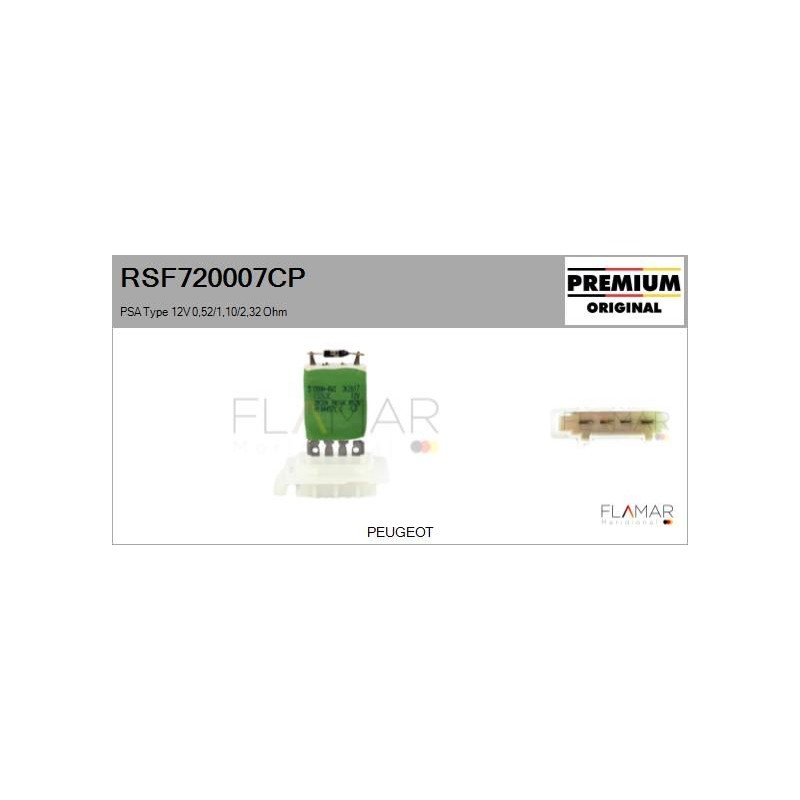 FLAMAR RSF720007CP Resitencia, ventilador habitáculo - 1