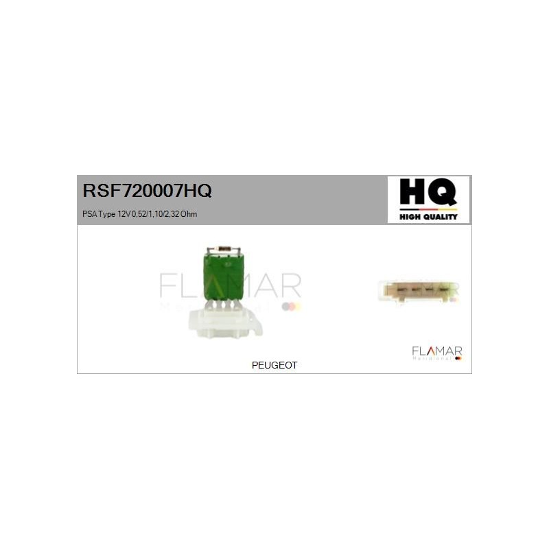 FLAMAR RSF720007HQ Resitencia, ventilador habitáculo - 1