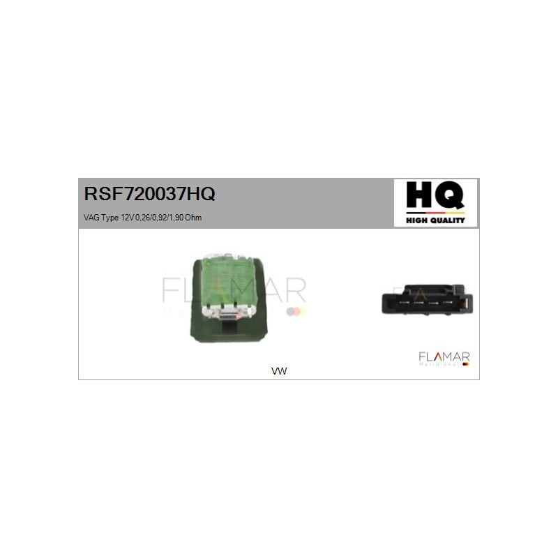 FLAMAR RSF720037HQ Resitencia, ventilador habitáculo - 1
