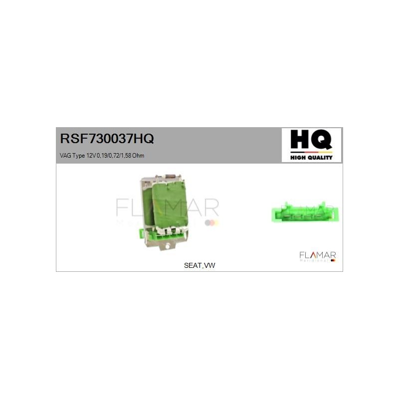 FLAMAR RSF730037HQ Resitencia, ventilador habitáculo - 1
