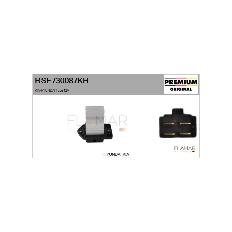 FLAMAR RSF730087KH Resitencia, ventilador habitáculo - 1