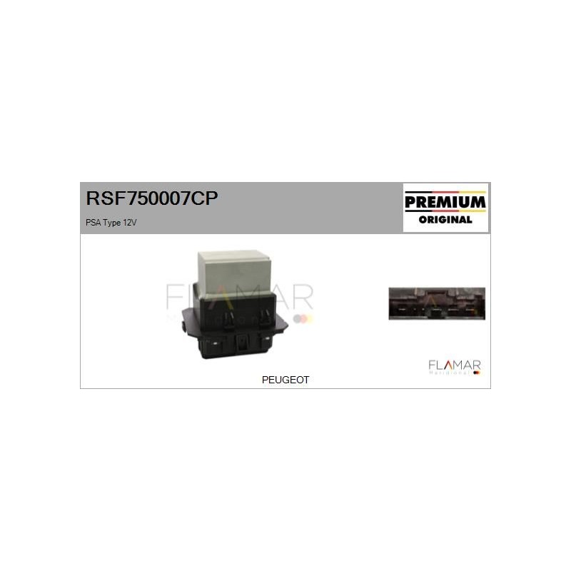 FLAMAR RSF750007CP Resitencia, ventilador habitáculo - 1