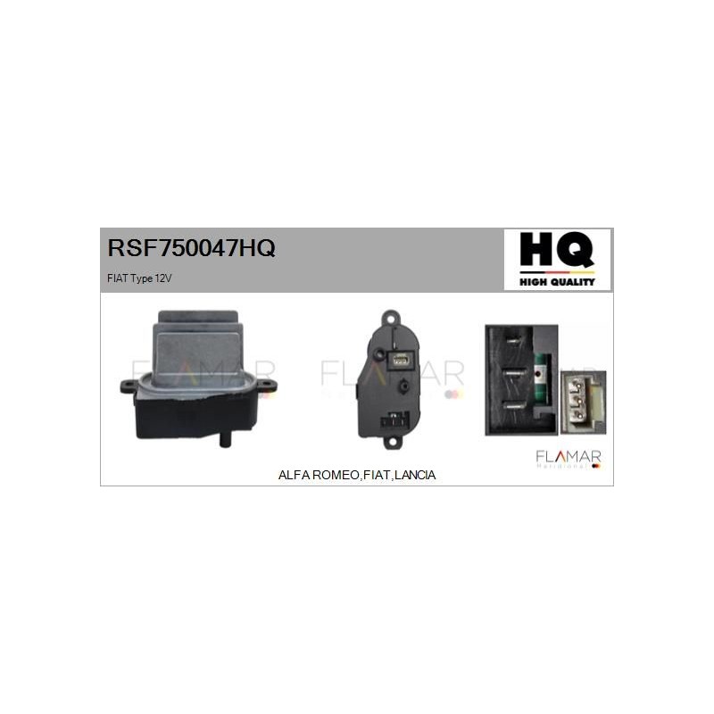 FLAMAR RSF750047HQ Resitencia, ventilador habitáculo - 1