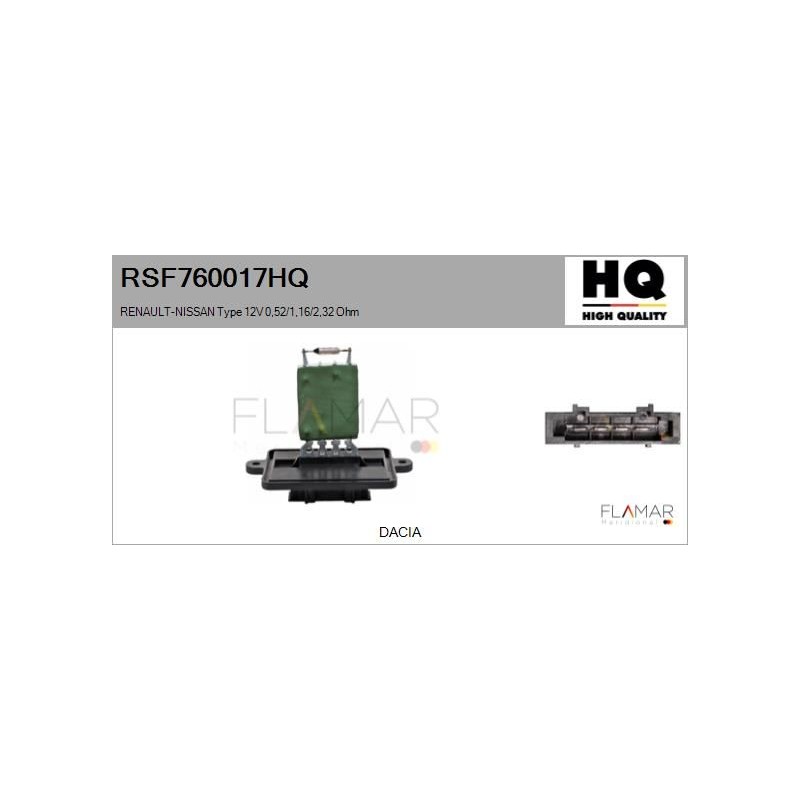 FLAMAR RSF760017HQ Resitencia, ventilador habitáculo - 1