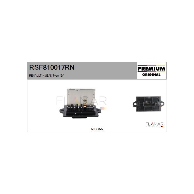 FLAMAR RSF810017RN Resitencia, ventilador habitáculo - 1