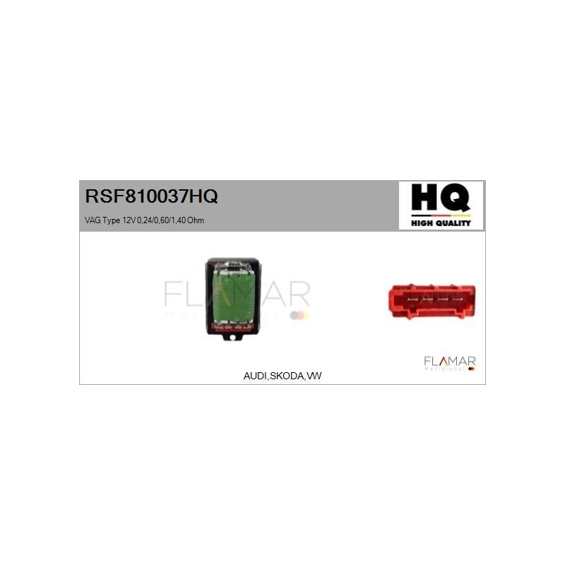 FLAMAR RSF810037HQ Resitencia, ventilador habitáculo - 1