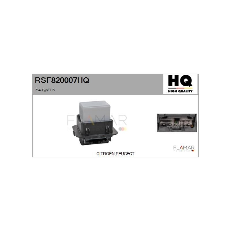FLAMAR RSF820007HQ Resitencia, ventilador habitáculo - 1