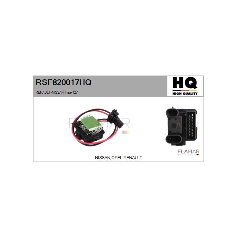 FLAMAR RSF820017HQ Resitencia, ventilador habitáculo - 1