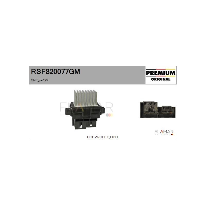 FLAMAR RSF820077GM Resitencia, ventilador habitáculo - 1