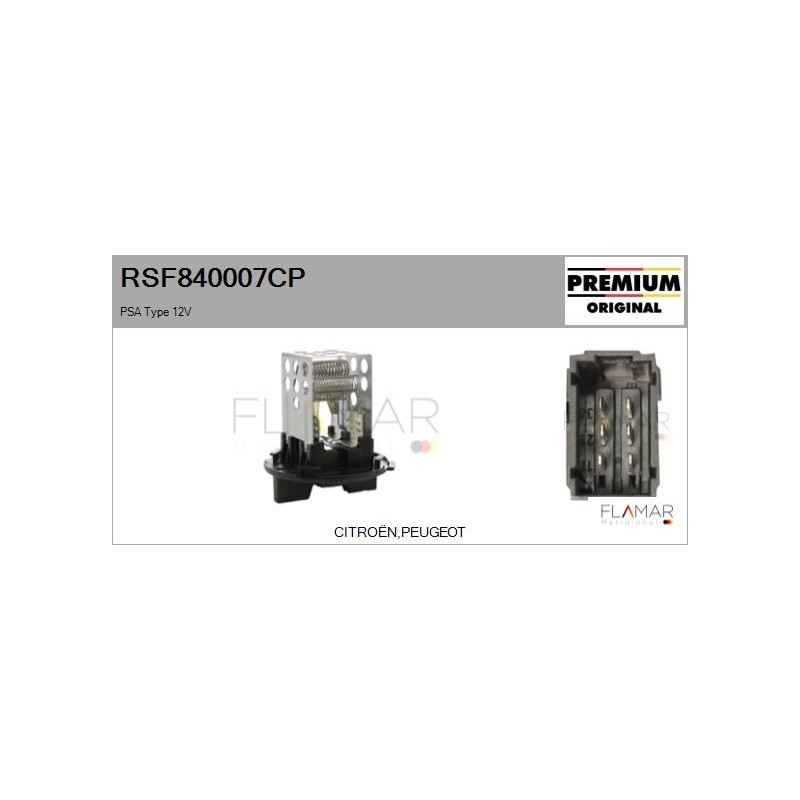 FLAMAR RSF840007CP Resitencia, ventilador habitáculo - 1