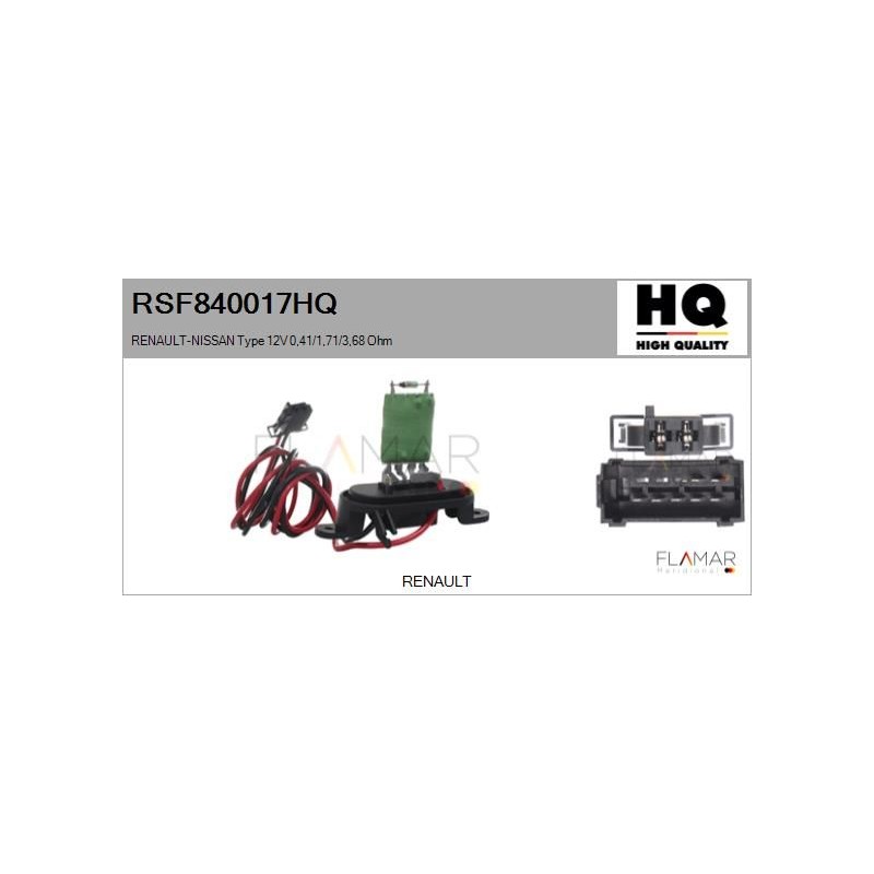 FLAMAR RSF840017HQ Resitencia, ventilador habitáculo - 1