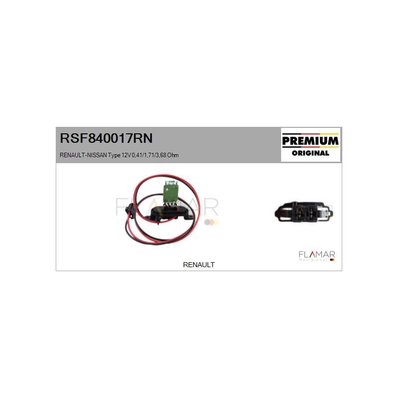 FLAMAR RSF840017RN Resitencia, ventilador habitáculo - 1