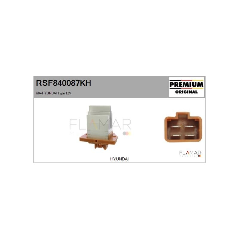 FLAMAR RSF840087KH Resitencia, ventilador habitáculo - 1