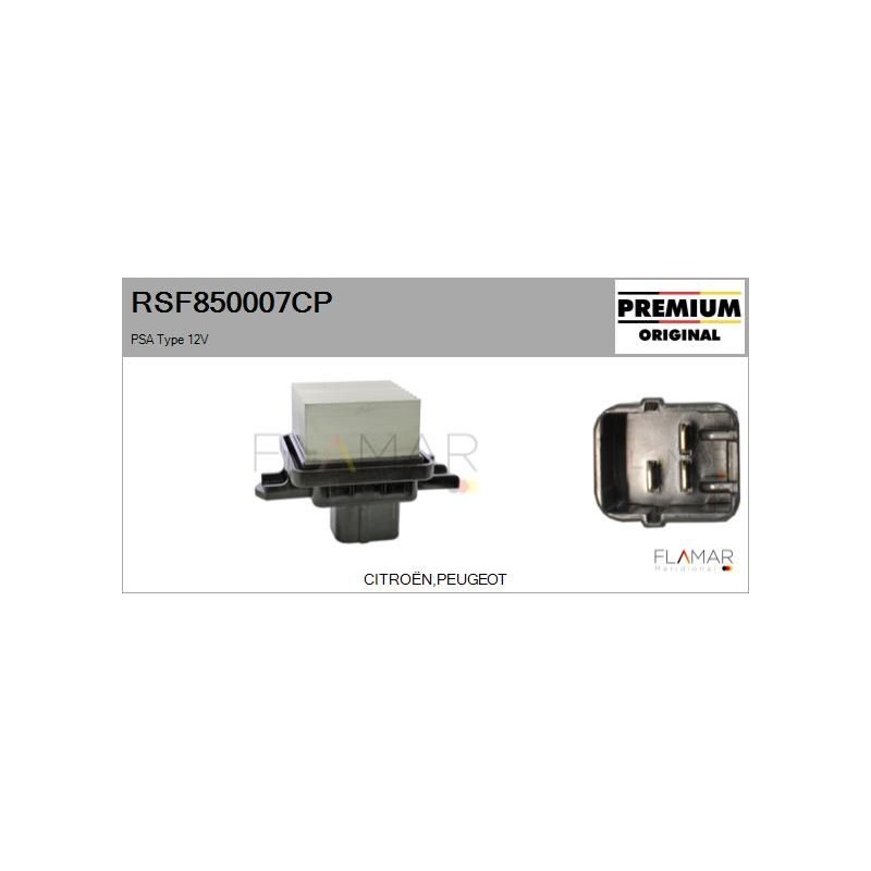 FLAMAR RSF850007CP Resitencia, ventilador habitáculo - 1