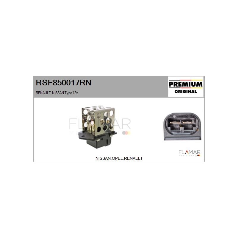 FLAMAR RSF850017RN Resistencia serie, motor eléctrico (ventilador del radiador) - 1