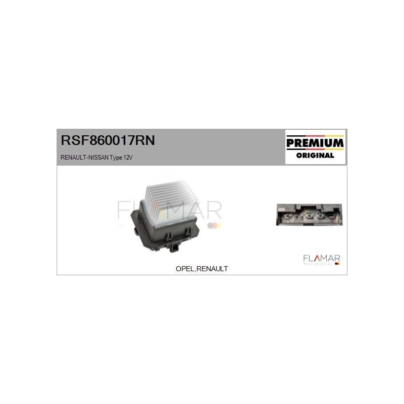 FLAMAR RSF860017RN Resitencia, ventilador habitáculo - 1