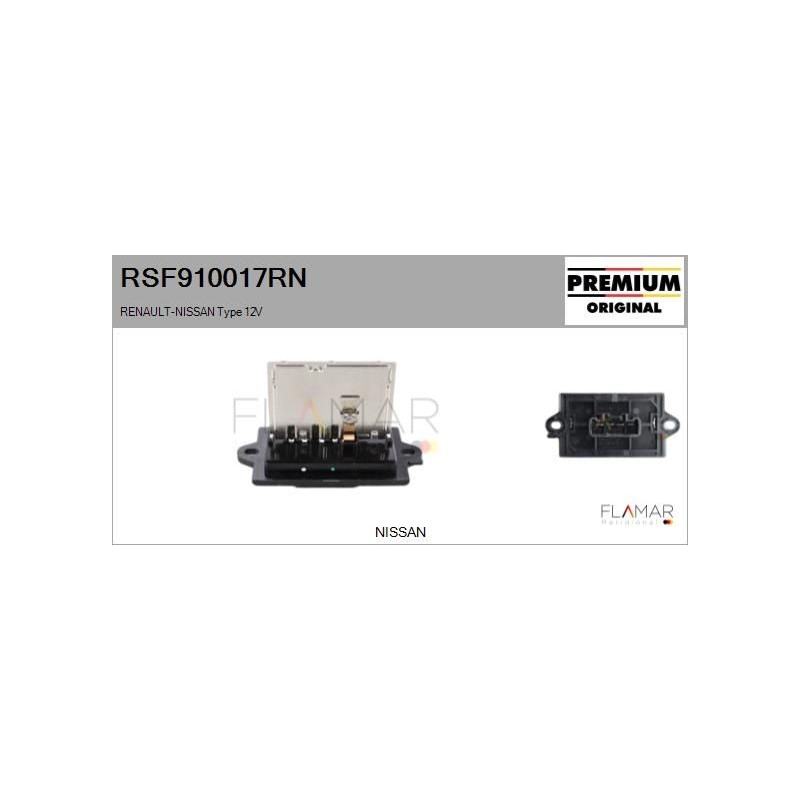 FLAMAR RSF910017RN Resitencia, ventilador habitáculo - 1