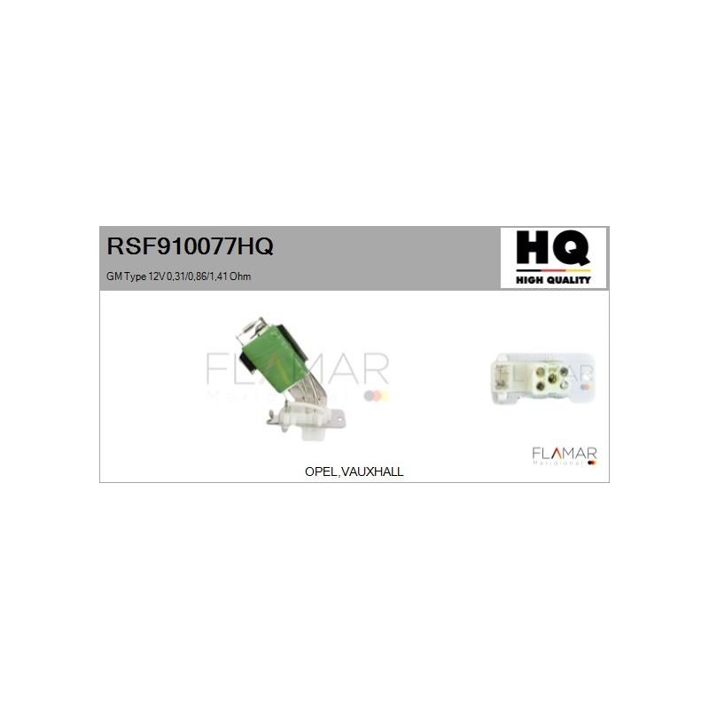 FLAMAR RSF910077HQ Resitencia, ventilador habitáculo - 1