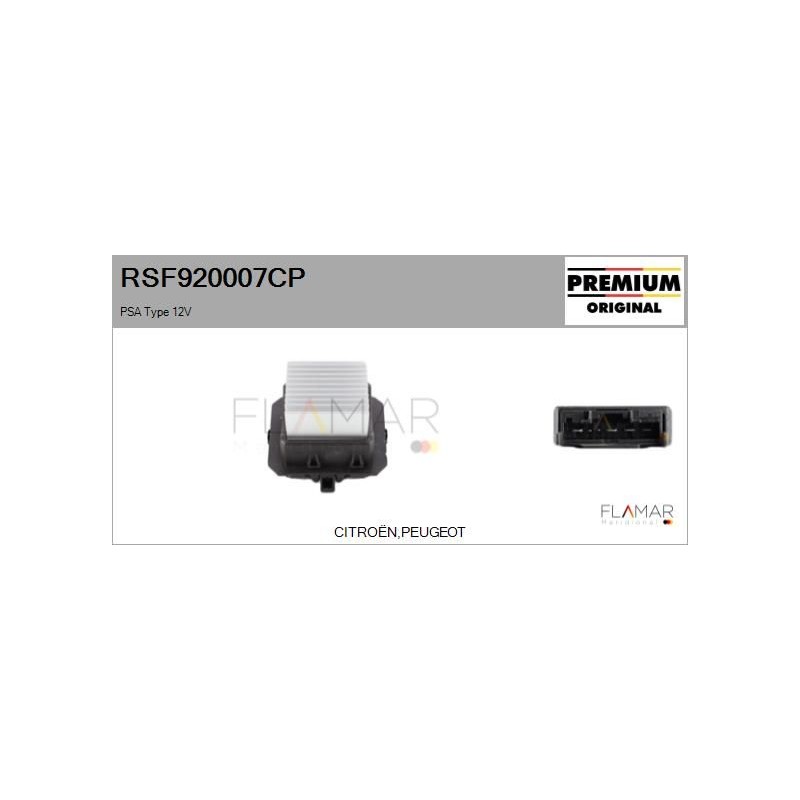FLAMAR RSF920007CP Resitencia, ventilador habitáculo - 1