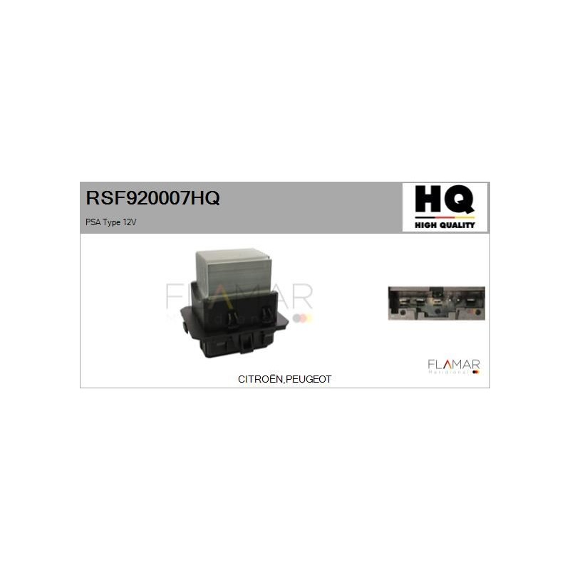 FLAMAR RSF920007HQ Resitencia, ventilador habitáculo - 1