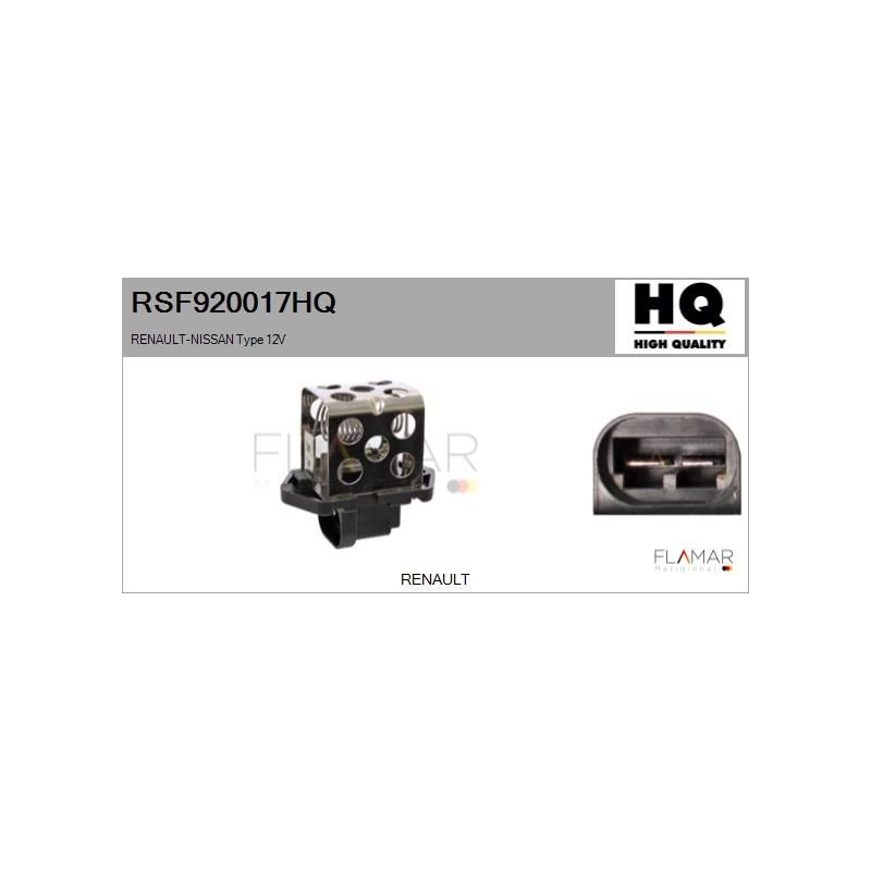 FLAMAR RSF920017HQ Resistencia serie, motor eléctrico (ventilador del radiador) - 1