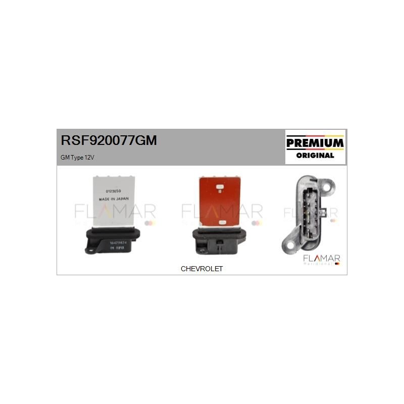 FLAMAR RSF920077GM Resitencia, ventilador habitáculo - 1