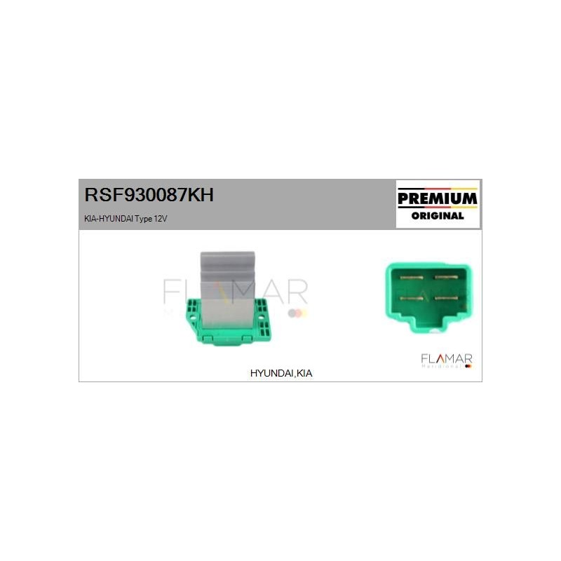 FLAMAR RSF930087KH Resitencia, ventilador habitáculo - 1