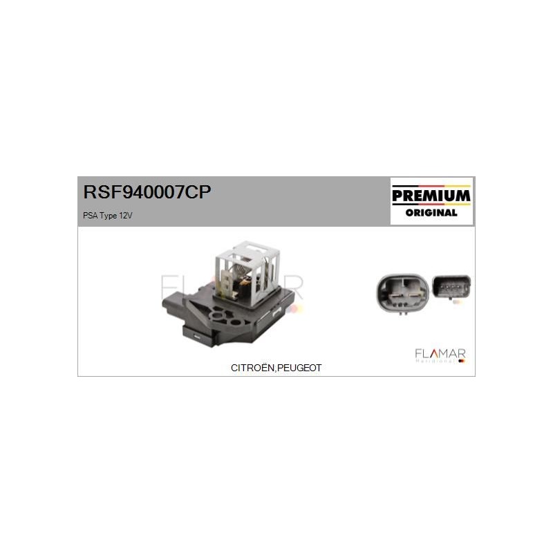 FLAMAR RSF940007CP Resistencia serie, motor eléctrico (ventilador del radiador) - 1