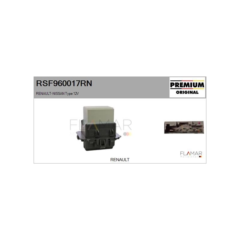 FLAMAR RSF960017RN Resitencia, ventilador habitáculo - 1