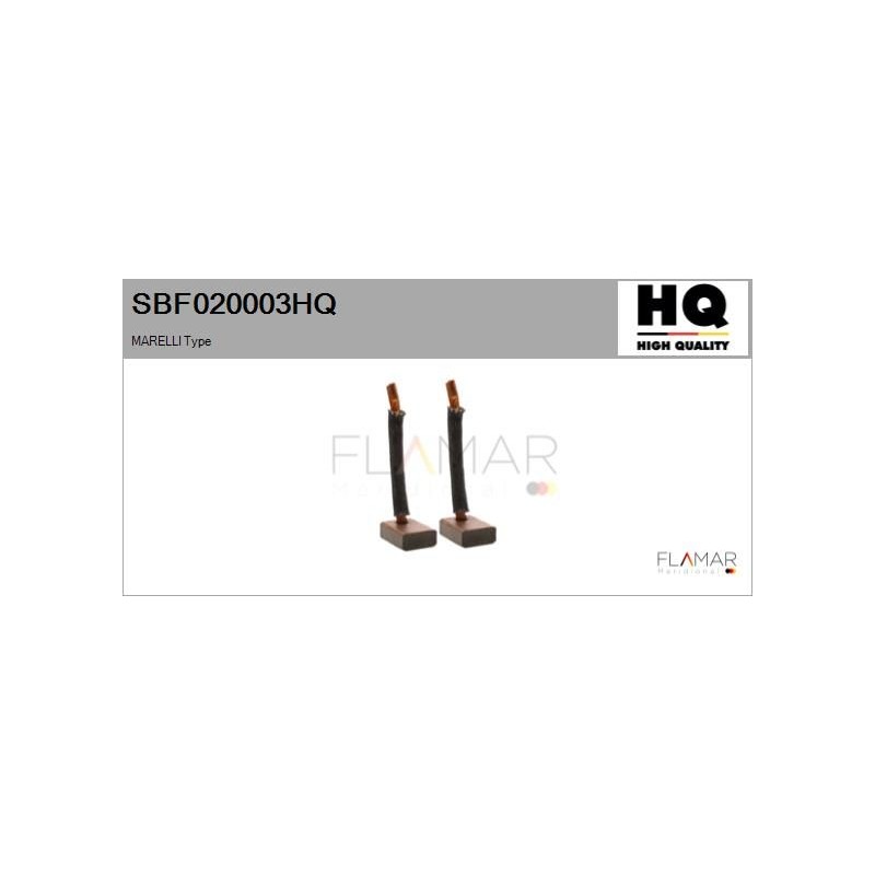 FLAMAR SBF020003HQ Escobilla de carbón, arrancador - 1