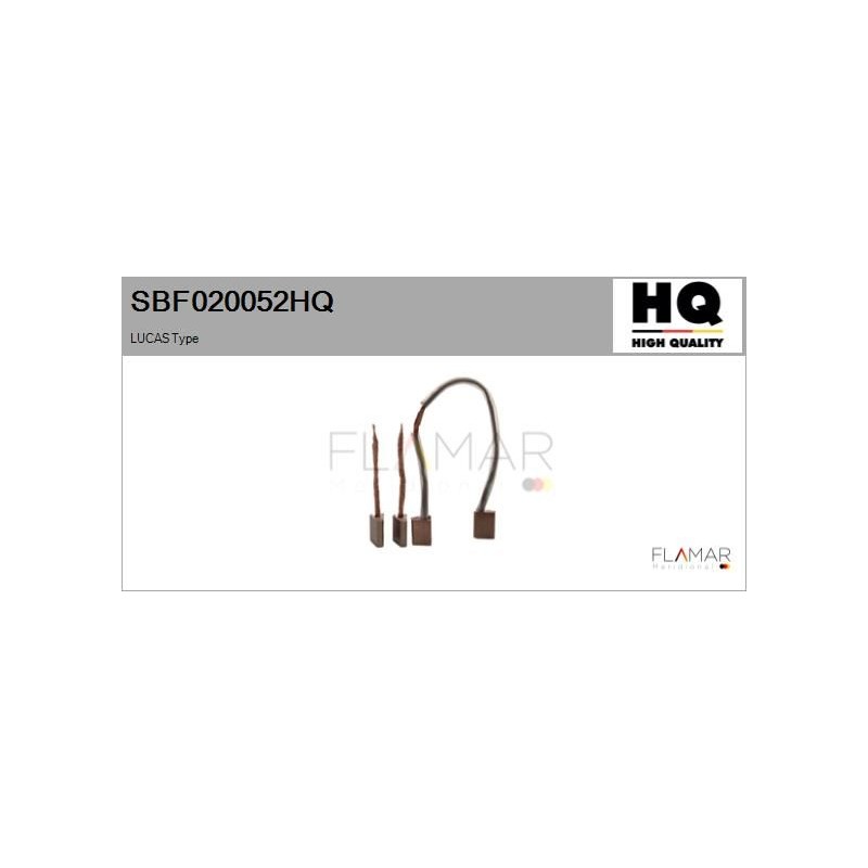 FLAMAR SBF020052HQ Escobilla de carbón, arrancador - 1