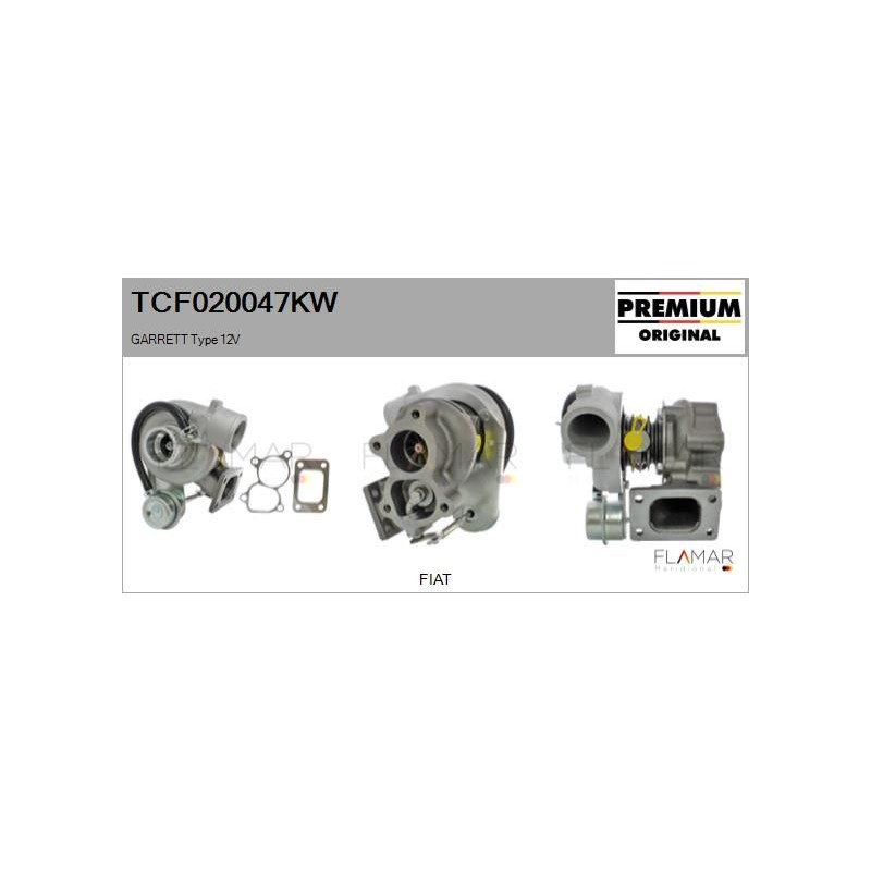 FLAMAR TCF020047KW Turbocompresor, sobrealimentación - 1